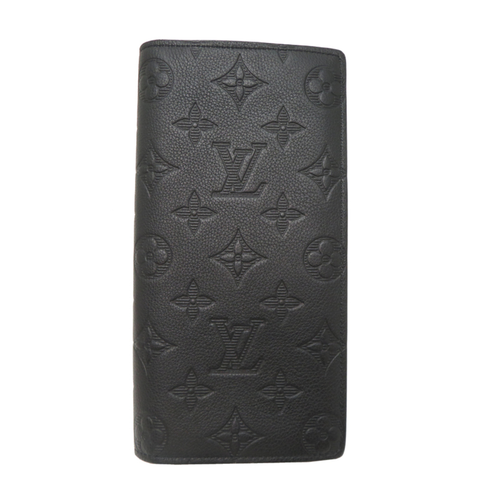 Louis Vuitton Portefeuille Brazza Men's Long Wallet M69038 Black